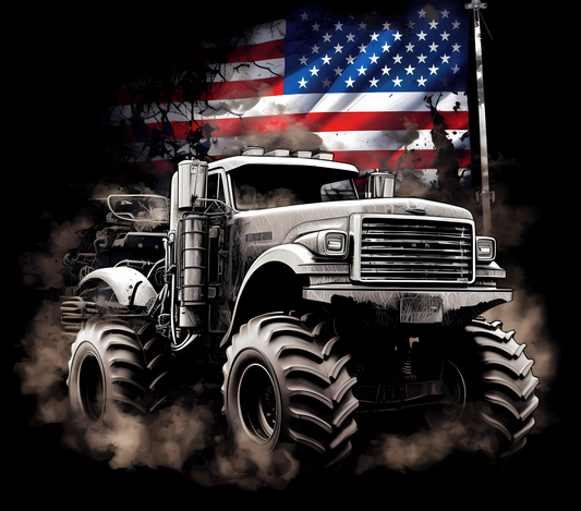 Monster Truck American Flag