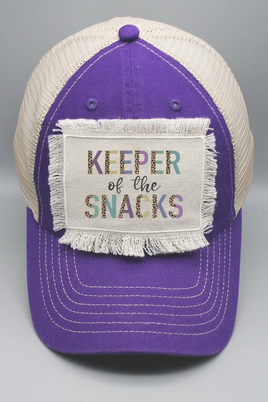 Leopard Keeper Of The Snacks Patch Trucker Hat