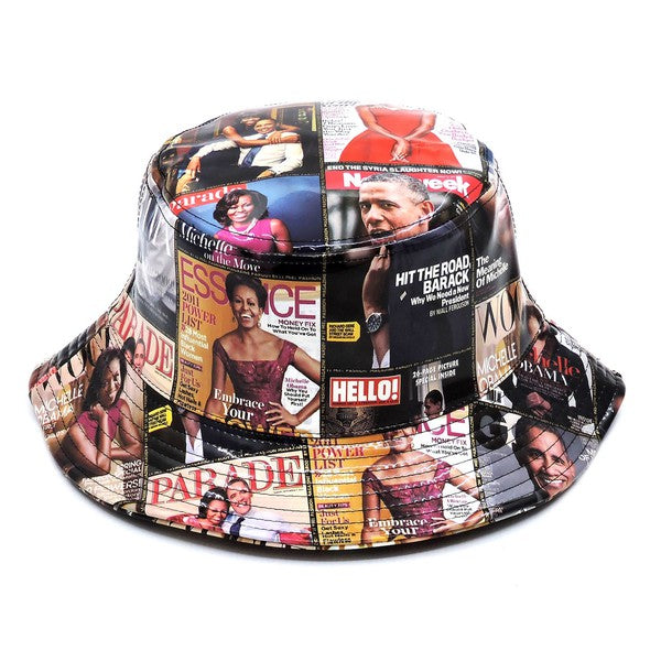 Magazine Cover Collage Hat