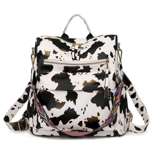 Brooke Backpack - Cow Print