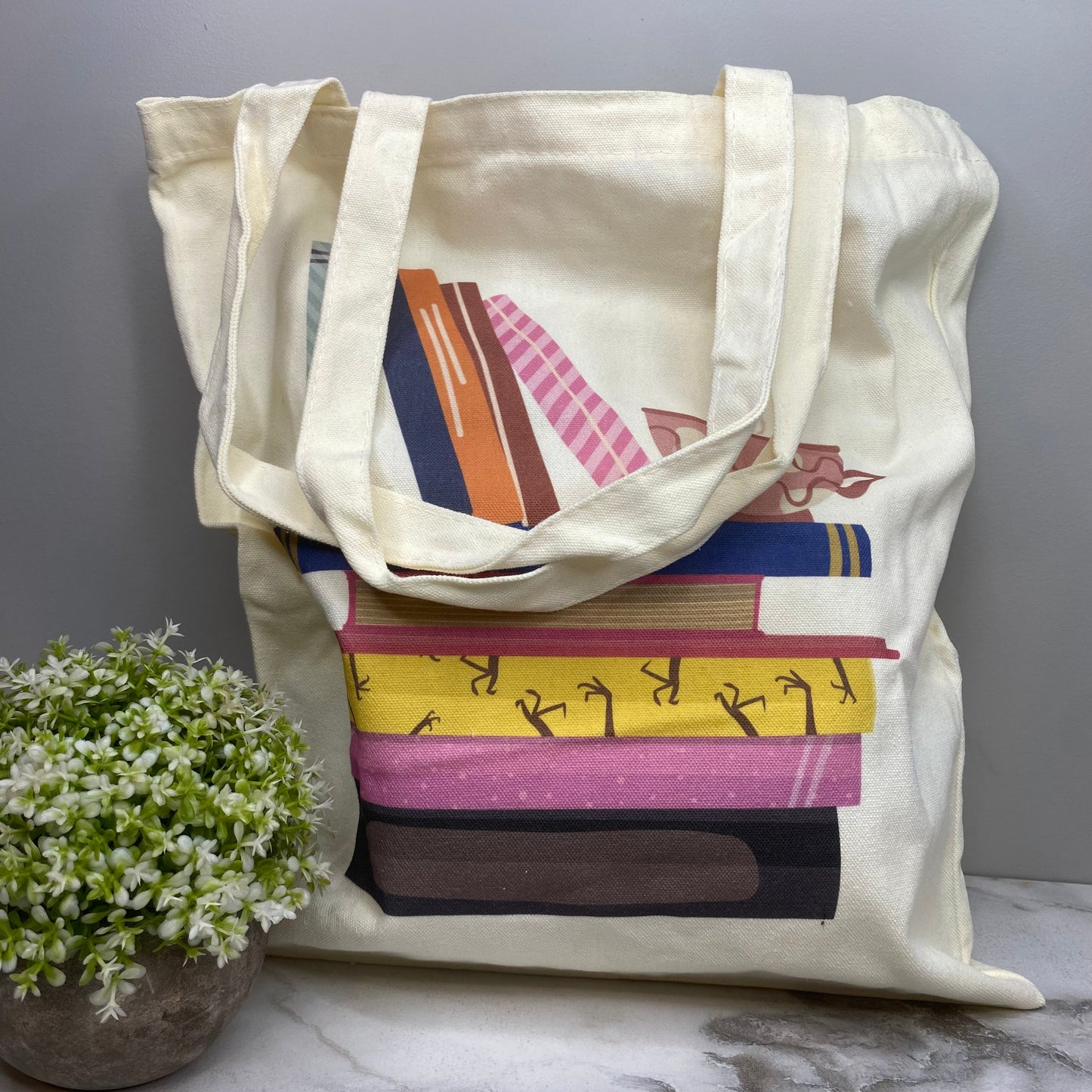 Tote Bag - Floral Books - #4