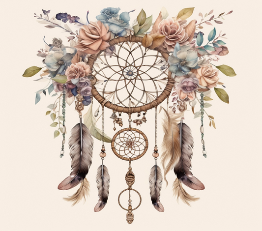 Floral Dreamcatcher Tumbler