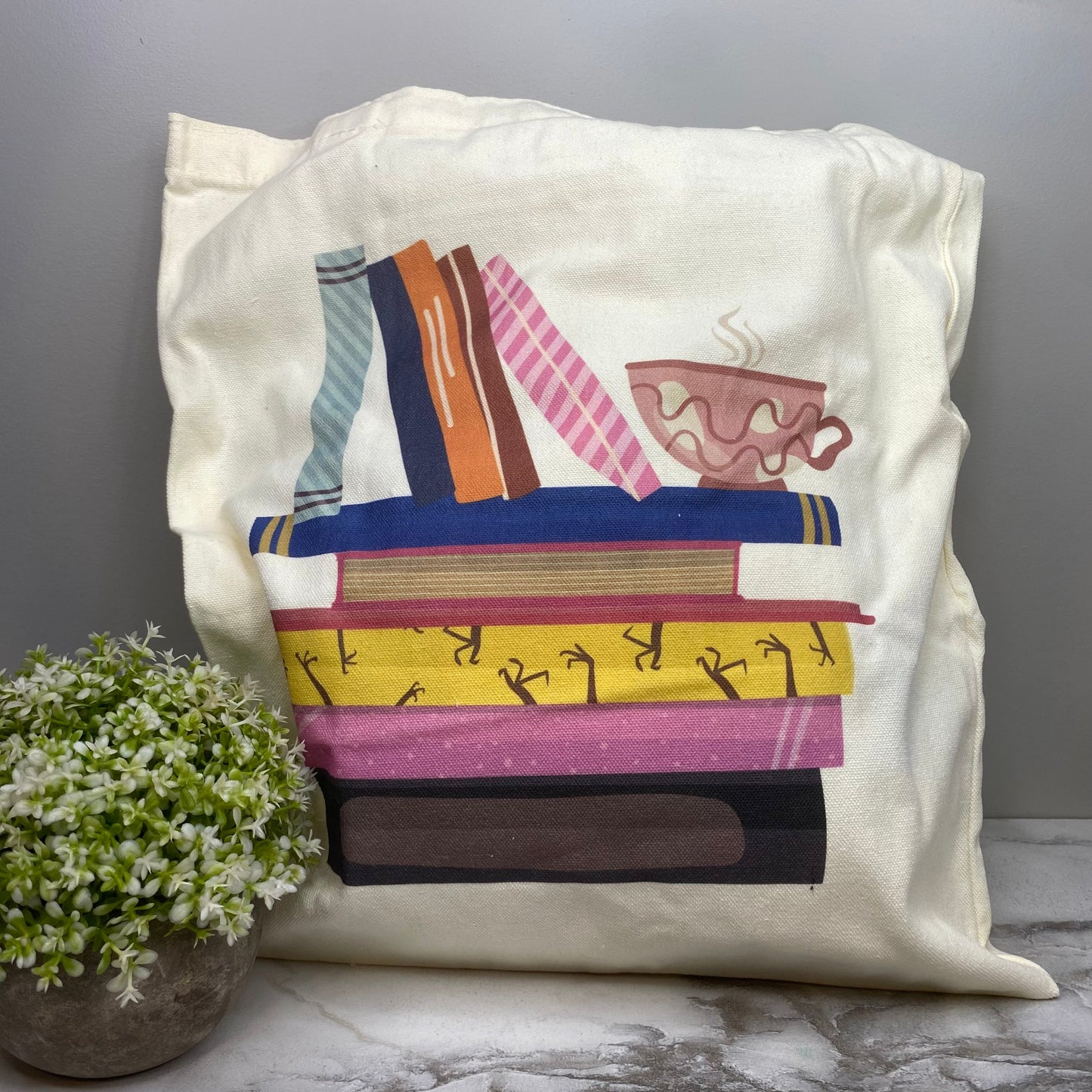 Tote Bag - Floral Books - #4