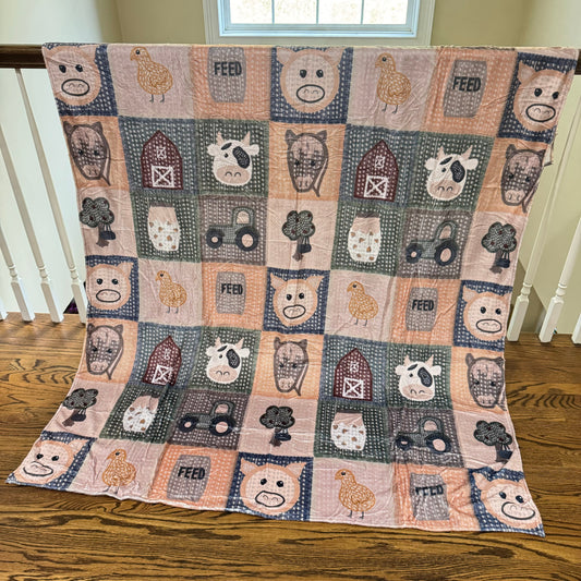 Blanket - Farm Animals Quilt