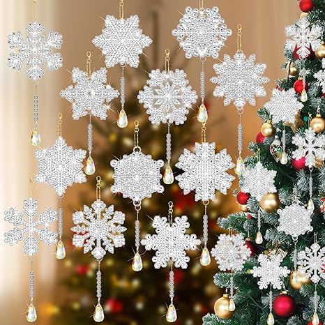 White Snowflake Ornament