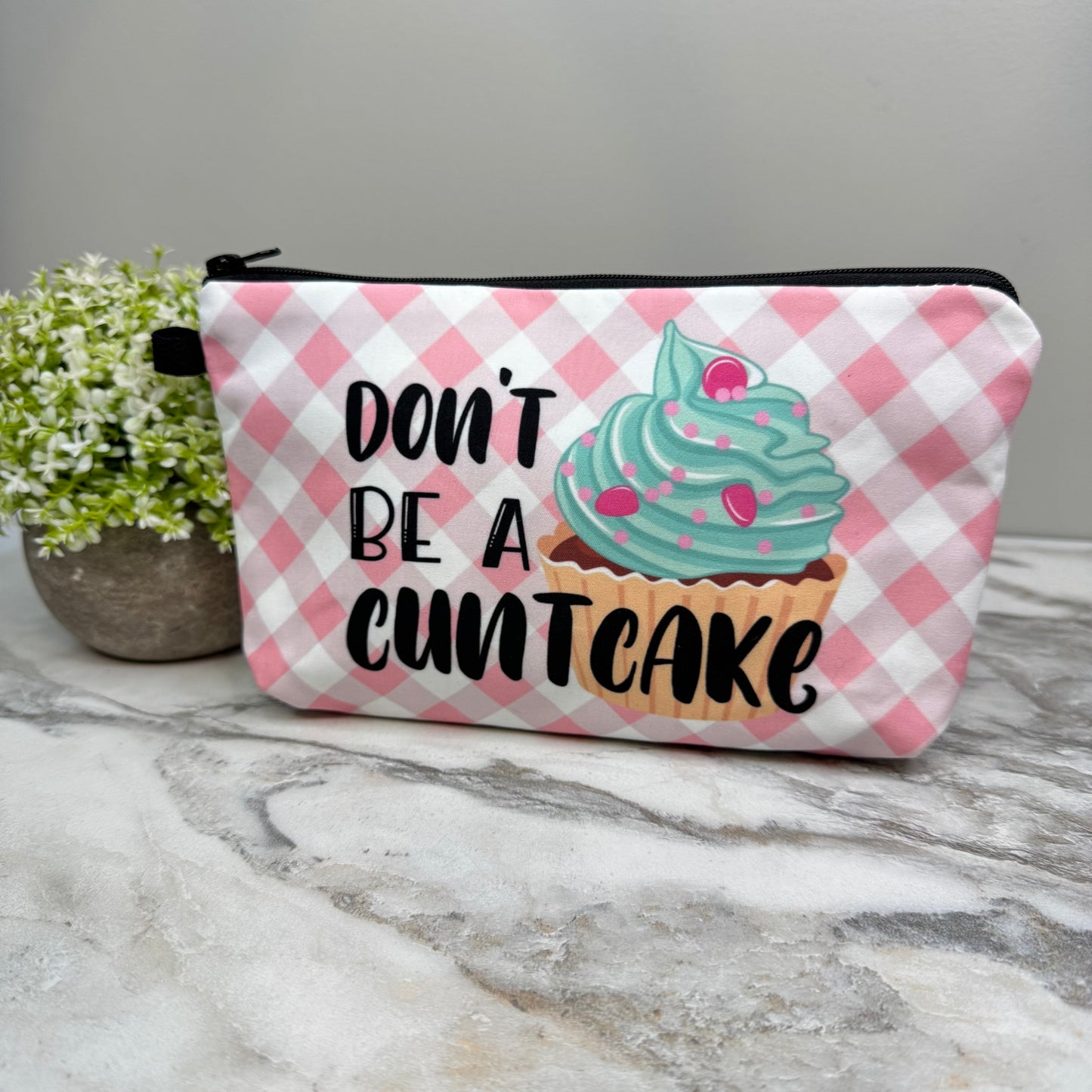 Pouch - Adult, Cuntcake Gingham