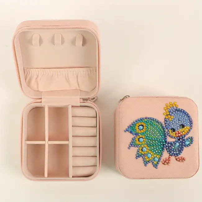 Peacock Travel Jewelry Box