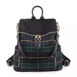 Brooke Backpack - Green Plaid